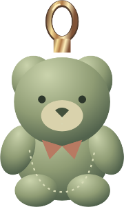 Moss Bear charm