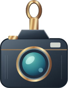 Midnight Camera charm