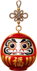 Daruma charm