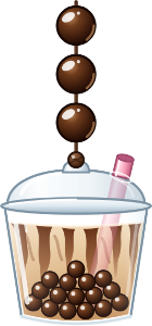 Bubble Tea charm