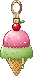 Ice Cream Cone charm