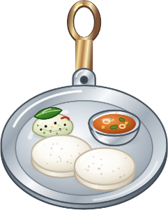Idli Plate charm