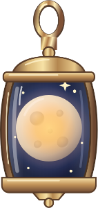 Moon Lantern charm