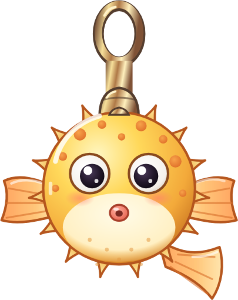 Pufferfish charm