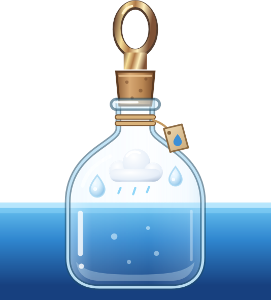 Rain Bottle charm