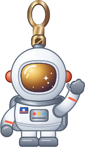 Astronaut charm