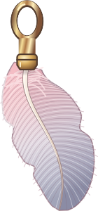 Feather charm