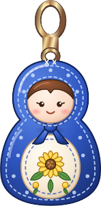 Matryoshka Dasha charm