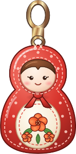 Matryoshka Masha charm