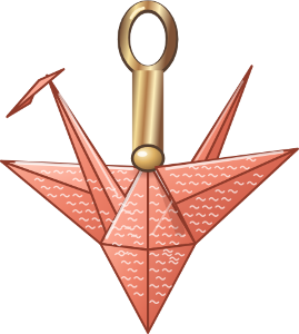 Paper Crane charm