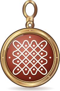 Kolam Coin charm
